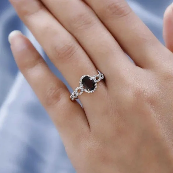 Genuine Tanzanian Golden Tourmaline & White Zircon 18k/925 ✨️Size 7 - Picture 6 of 13